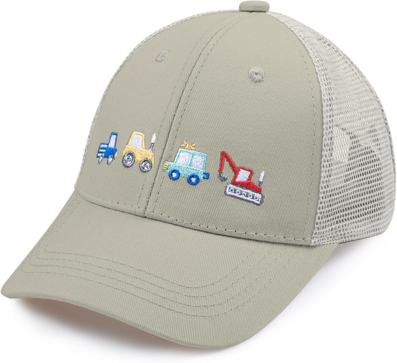 EDCYF Kids Boys Girls Embroidered Baseball Caps Baby Sun hat Toddler Dinosaur Trucker Hats Summer Hats（3-8years - Image 1